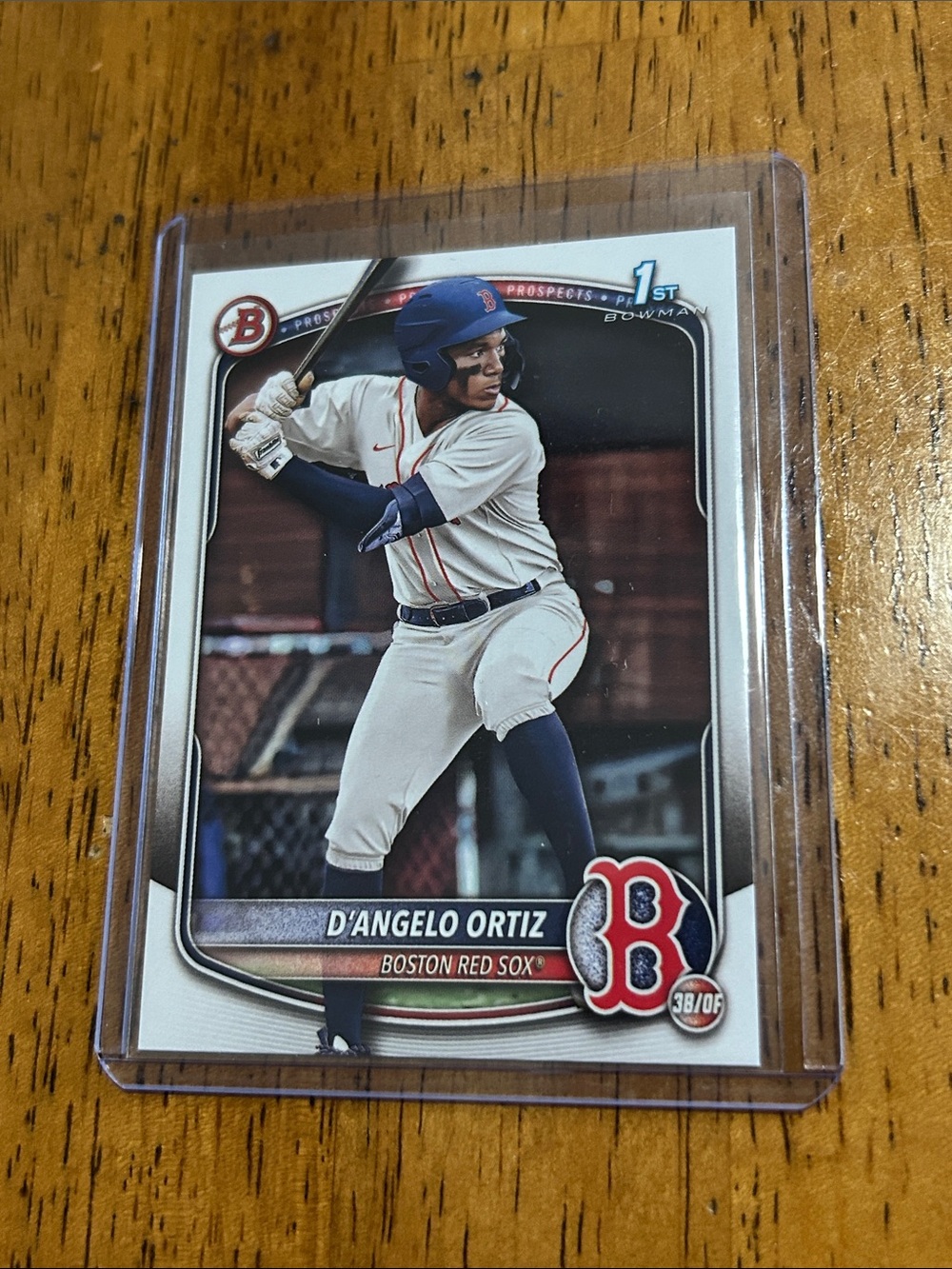 2025 Bowman Prospects #BP-61 D'ANGELO ORTIZ (RC) - 1st Bowman Boston Red Sox